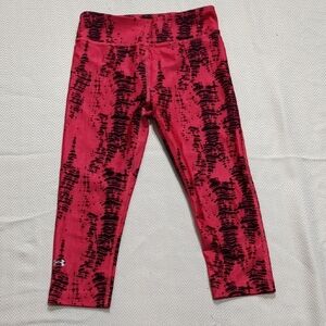Under Armour Pink and Black Athletic Leggings